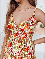 Šaty FLOWMISS Maxi EY2629 bielo-žlto-červené – FashionStreet Šaty FLOWMISS Maxi EY2629 bielo-žlto-červené – FashionStreet