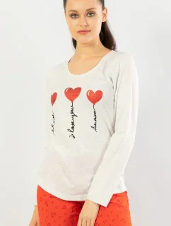 Dámske pyžamo dlhé I love you