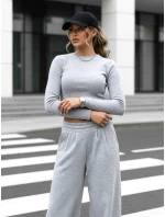 Dámsky komplet nohavíc a topu ASTRAL ALLURE sivý FashionStreet AY0904