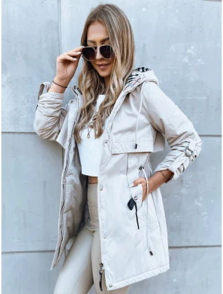 Dámska prechodná bunda STARK STYLE light beige FashionStreet TY3858