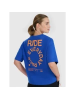 Dámske tričko oversize s potlačou 4F 4FWSS25TTSHF1993-36S