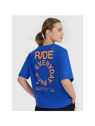 Dámske tričko oversize s potlačou 4F 4FWSS25TTSHF1993-36S