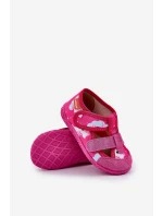 Kapcie Milami Dziecięce Na Rzepy W Jednorożce Fuksja Reathiana