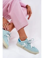 Niskie Buty Sportowe Damskie W Panterkę Miętowe Zelevelis