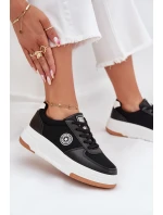 Sneakersy Damskie Na Platformie Big Star RR274573 HI-POLY SYSTEM Czarne
