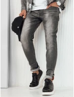 Pánske svetlosivé džínsové nohavice FashionStreet UX4228