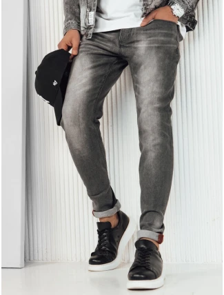Pánske svetlosivé džínsové nohavice FashionStreet UX4228