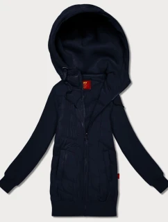 Dámska mikina s kapucňou Goodlookin Dark Blue (AMG-175)