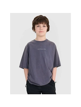 Chlapčenské tričko oversize s potlačou 4F 4FJWSS25TTSHM1879-22S