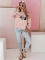 Dámska nadrozmerná mikina s výšivkou DOGSWEETY ružová FashionStreet BY1482 Dámska nadrozmerná mikina s výšivkou DOGSWEETY ružová FashionStreet BY1482