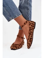 Dámské baleríny s páskem a přezkou Panterka Janelor