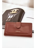 Portfel Damski Z Eko Skóry Brązowy Kalinessa