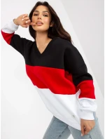 Mikina RV BL 8377.89 čierna a červená