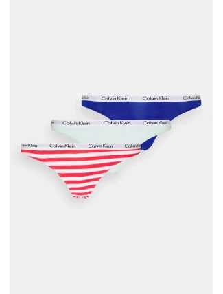 Tanga 3ks QD3587E W5N Zmiešané farby - Calvin Klein