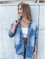 Dámska džínsová košeľa AMERICANA modrá FashionStreet DY0348