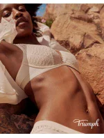 Dámske tangá Aura Spotlight High Leg string krémové - Triumph