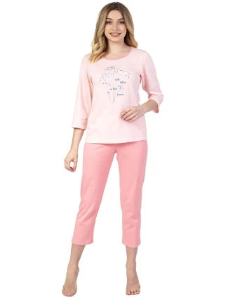 Dámske pyžamo 671 ružové - REGINA Dámske pyžamo 671 ružové - REGINA