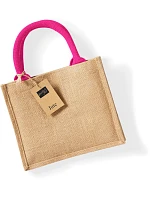 Westford Mill W 412 Jutová nákupná taška Mini 50.0412 prírodná/fuchsiová
