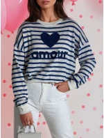 Dámsky sveter NOVES modrý FashionStreet MY2321