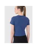 Dámske rebrované tričko 4F 4FRSS25TTSHF2696-31S