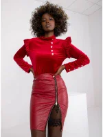 Blúzka DHJ BZ 6533A.44P gaštanová Blúzka DHJ BZ 6533A.44P gaštanová