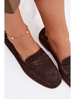 Mokasiny z Přírodního Semiše Vinceza 18122 Čokoládové