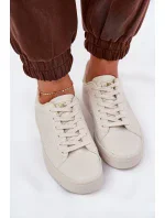 Dámske kožené tenisky ECO Big Star - béžové Dámske kožené tenisky ECO Big Star - béžové