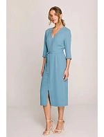 Šaty S396 tyrkysovo modré - Stylove