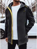 Pánsky softshell s kapucňou tmavosivý FashionStreet TX4468 Pánsky softshell s kapucňou tmavosivý FashionStreet TX4468