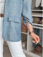 Dámska nadrozmerná bunda SOFT LOVE navy blue FashionStreet PY0131 Dámska nadrozmerná bunda SOFT LOVE navy blue FashionStreet PY0131