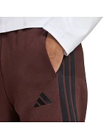 Pánske tričko adidas Essentials 3-Stripes Fleece Brown JX0713 Pánske tričko adidas Essentials 3-Stripes Fleece Brown JX0713