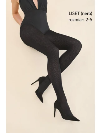 Hrubé pančuchy Liset Black - Gabriella