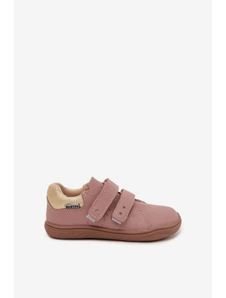 Dětské kožené polobotky Barefoot Růžové Bartek 8600355