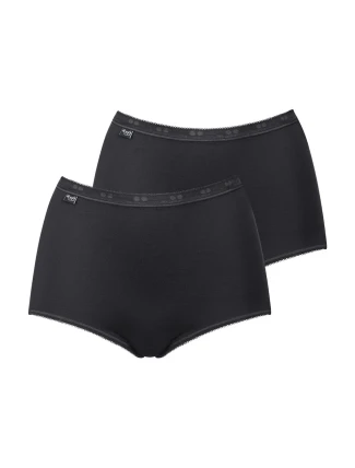 Sloggi 10043769 Basic+ Maxi 2P farba:0004-black Sloggi 10043769 Basic+ Maxi 2P farba:0004-black