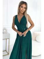 Dámske šaty 490-3 SUSAN zelené - NUMOCO Dámske šaty 490-3 SUSAN zelené - NUMOCO