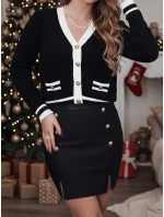 FashionStreet MINILUX mini čierna sukňa CY0467 FashionStreet MINILUX mini čierna sukňa CY0467