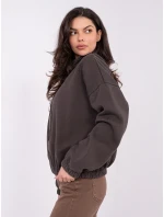 WT BL mikina A1460.19P tmavohnedá