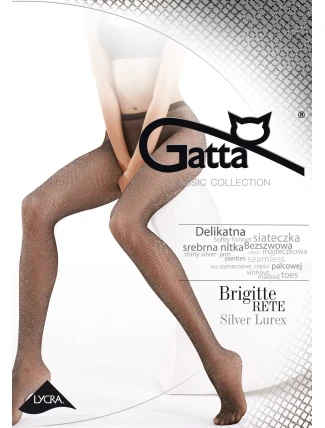Pančuchové nohavice Brigitte 02 Rete Lurex - Gatta
