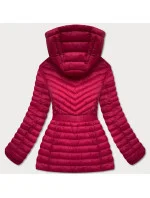 Vypasovaná červená dámska bunda (GT-212)