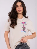 Tričko D12022AH02645Y light beige Tričko D12022AH02645Y light beige