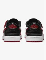Air Jordan 1 Low FlyEase M DM1206-163 Red and White with Black - Nike