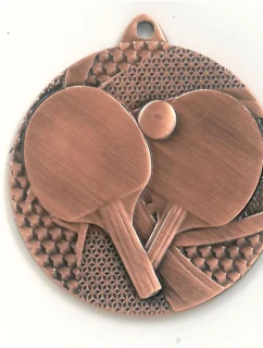 Bronzová medaila - stolný tenis - oceľová medaila