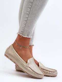 Damskie Mokasyny Złote Ranica