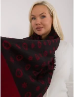 Šatka AT SZ 1701.61 čierno-červená