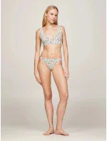 Dámske plavky UW0UW05272 0F9 ecru so vzorom - Tommy Hilfiger