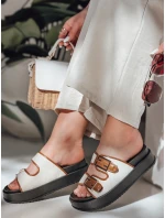 Dámske žabky FLATSTEP camel FashionStreet ZY0895