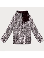 Ľahko zateplená obojstranná tmavofialová bunda Goodlookin (P21-7213/7212-295)