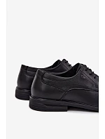 Pánske elegantné čierne poltopánky Calven