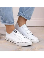 Big Star W FF274024 biele ažurové nízke tenisky