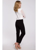 K055 Nohavice s úzkymi nohavicami - čierne